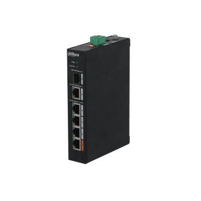 Dahua Pfs3106-4Et-60 4 Port 4Xfe-2Xfe Yönetilemez 60W Poe Switch
