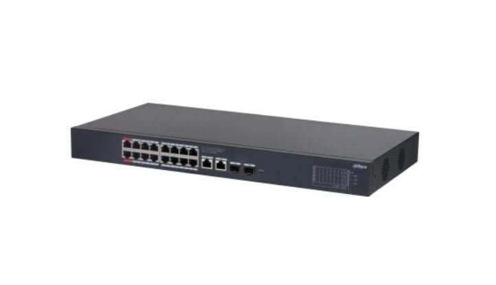 Dahua Cs4220-16Gt-240 16 Port 16Xge-2Xge-2Xge/Sfp Bulut Yönetilebilir 240W Poe Switch