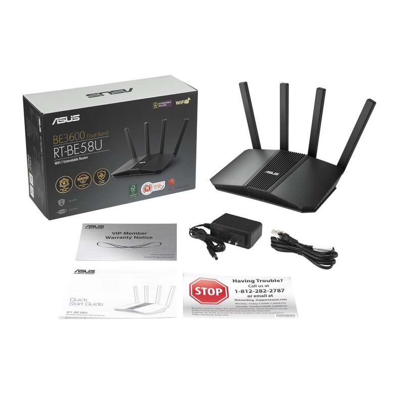Asus Rt-Be58U WiFi7 Be3600 Router