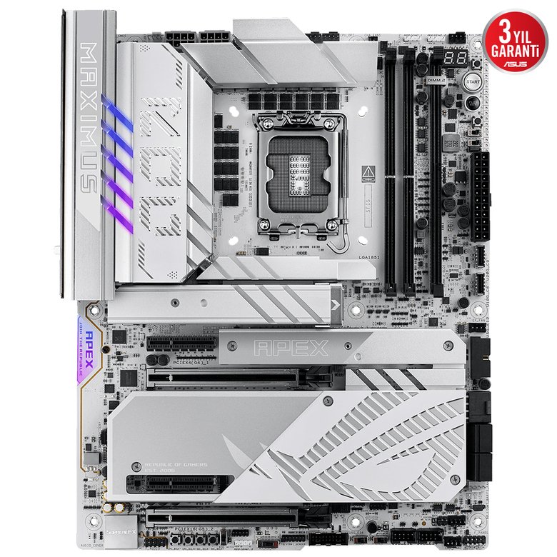 Asus Rog Maxımus Z890 Apex Ddr5 6Xm2 Usb3.2 WiFi7 Rgb Lan Atx