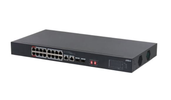 Dahua Dh-S3218-16Et-135 16 Port 16Xfe-2Xge-2Xge/Sfp 135W Poe Switch