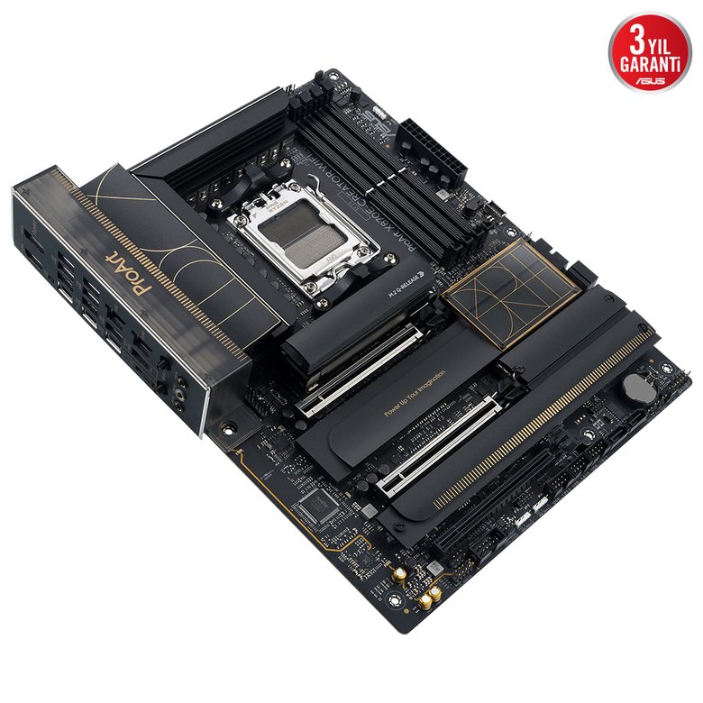 Asus Proart X870E-Creator WiFi Amd X870E Soket Am5 Ddr5 8000+(Oc)Mhz Atx