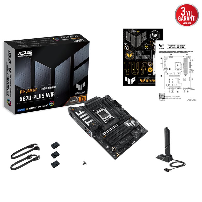 Asus Tuf Gaming X870-Plus WiFi Amd Am5 Ddr5 Atx