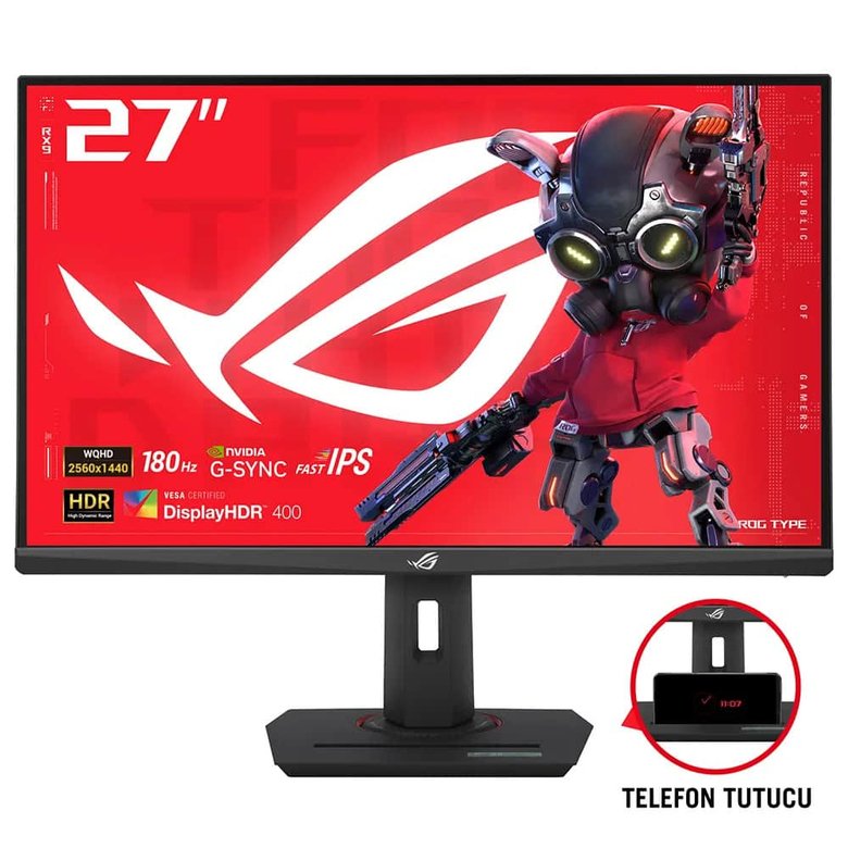 27 Asus Rog Strıx Xg27Acs  180Hz 1Ms Qhd Adaptıve Fast Ips Monıtor