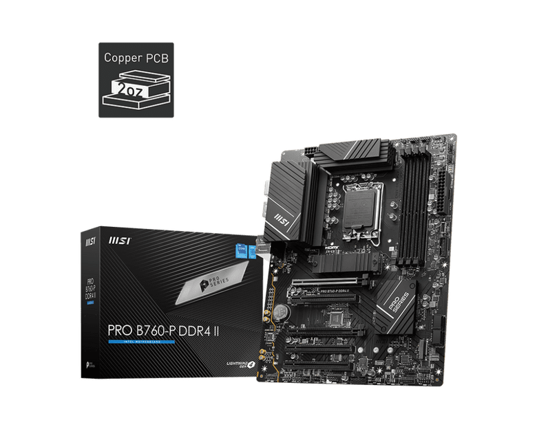 Msı Pro B760-P Ddr4 Iı 5333(Oc) Pcı-E M.2 Hdmı Dp Atx 1700P