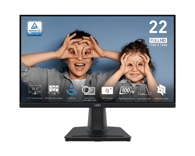21.5 Msı Pro Mp225 Ips Fhd 1Ms 100Hz Hdmı D-Sub