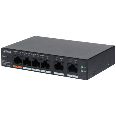 Dahua Cs4006-4Et-60 4 Port 4Xfe-2Xge Yönetilebilir 60W Poe Switch