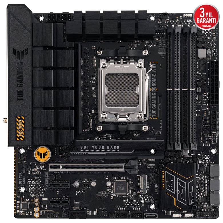 Asus Tuf Gaming B650-E WiFi Ddr5 8000+(Oc) Dp Hdmı Atx Am5
