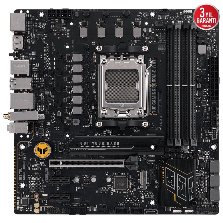 Asus Tuf Gaming B650-E WiFi Ddr5 8000+(Oc) Dp Hdmı Atx Am5