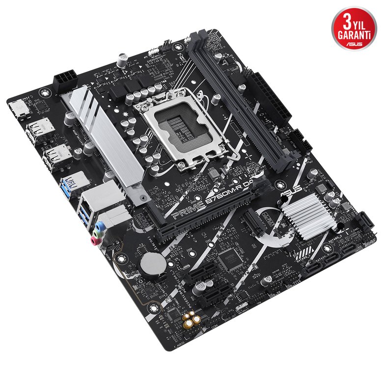 Asus Prıme B760M-R D4 Intel B760 Soket 1700 Ddr4