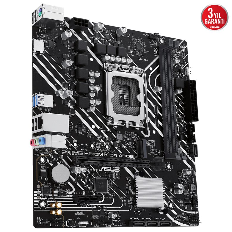 Asus Prıme H610M-K D4 Argb Ddr4 3200Mhz Matx