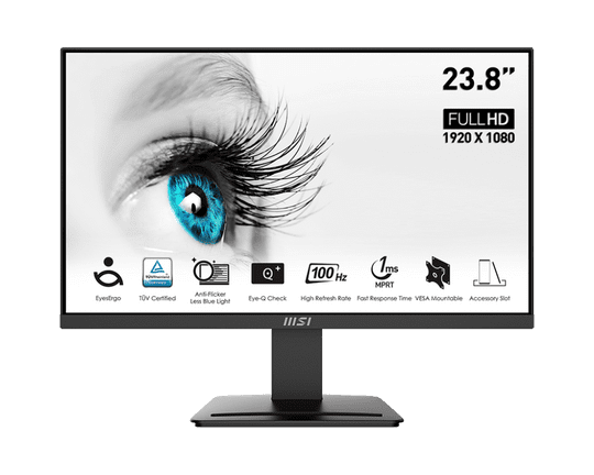 23.8 Msı Pro Mp2412 Fhd 1Ms 100Hz Flat Va