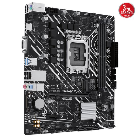 Asus Prıme H610M-K Ddr5 5600Mhz Hdmı Vga Matx 1700