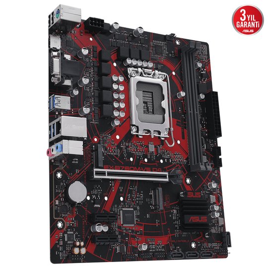 Asus Ex-B760M-V5 D4-Csm 5333Mhz(Oc) M.2 Hdmı Vga Matx 1700P