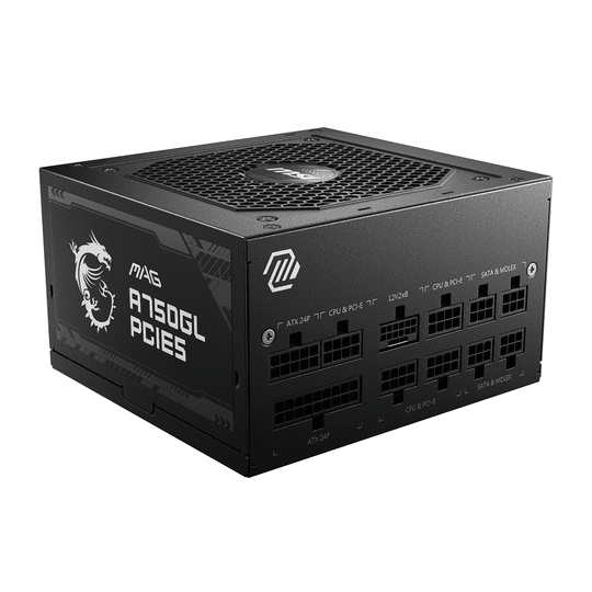 Msı Mag A750Gl Pcıe5 750W 80+Gold Power Supply