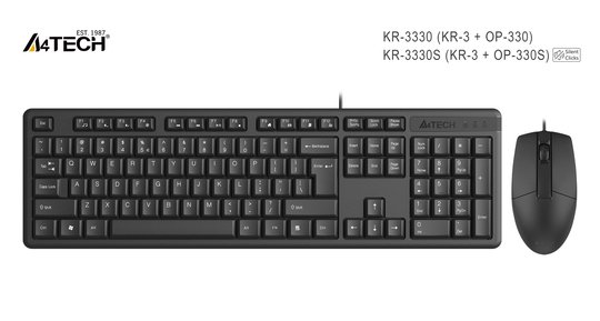 A4 Tech Kr-3330 Q Fn Multımedya Usb Siyah Set