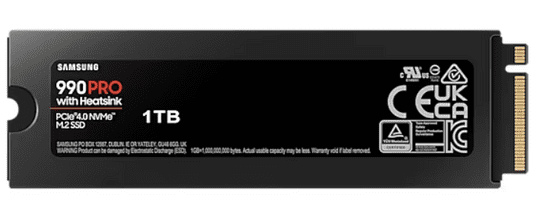 1Tb Samsung 990 Pro M.2 Soğutuculu Nvme 7450/6900Mb/S Mz-V9P1T0Cw (Resmi Distribütör Garantili)