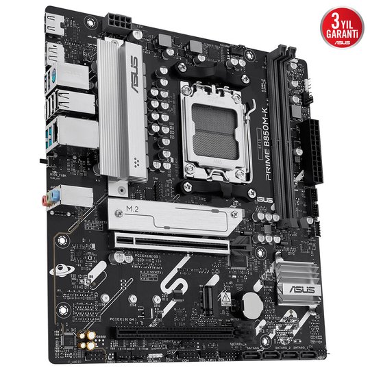 Asus Prıme B850M-K Am5 Ddr5 8400Mhz(Oc) Hdmı Matx Anakart