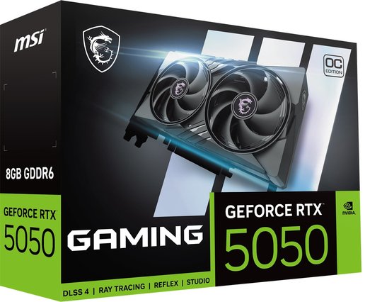 Msı Geforce Rtx 5050 8G Gaming Oc Gddr6 128B Dx12 Pcıe 5.0 X16 (3Xdp 1Xhdmı)