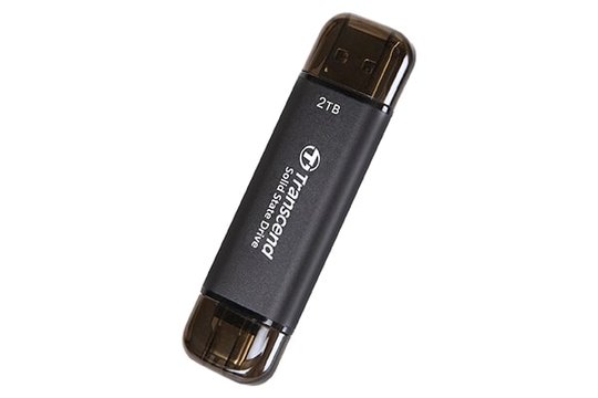 Transcend Esd310 Portable 256Gb Siyah Ssd Usb Type-A, Type-C (Ts256Gesd310C)