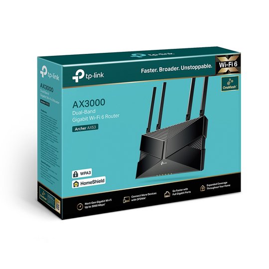 Tp-Lınk Archer Ax53 Ax3000 Dual Band Router WiFi6