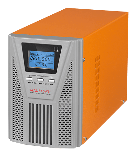 Makelsan Powerpack Se 1 Kva / 900W (1F/1F) 4-8Dk (2X 12V/7Ah) Onlıne Mu01000N11Eav04