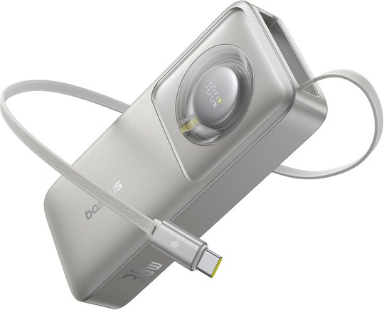 Baseus Free2Pull 30W 10.000Mah Powerbank - Grey