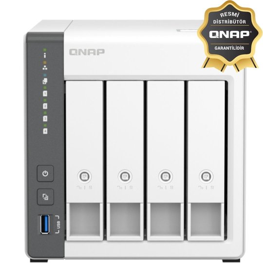 Qnap Ts-433-4G 4 Yuvalı 4Gb Depolama Ünitesi (Resmi Distribütör Garantili)