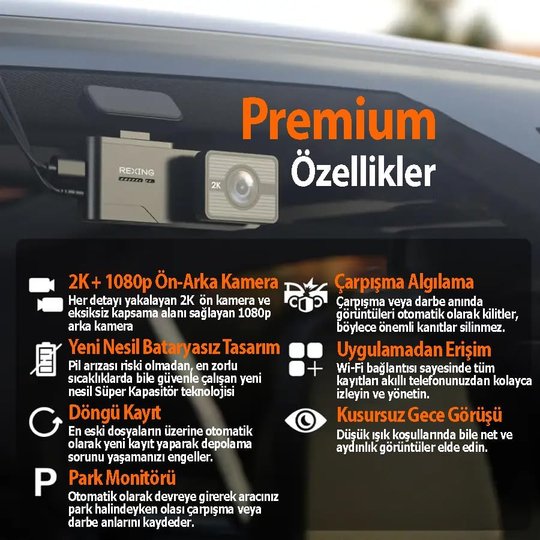 Rexıng C2 2K WiFi 32Gb Sd Kart