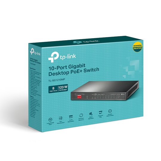 Tp-Lınk Tl-Sg1210Mp 10Port 10/100/1000 Yönetilemez Poe Swıtch