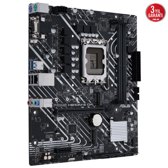 Asus Prıme H610M-E D4-Csm Ddr4 3200Mhz Dp Hdmı M.2 Matx 1700P
