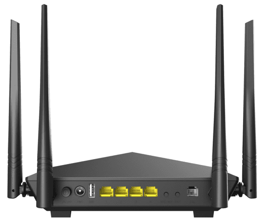 Tenda V12 Ac1200 4Port Adsl/Vdsl 1200Mbps Modem/Router