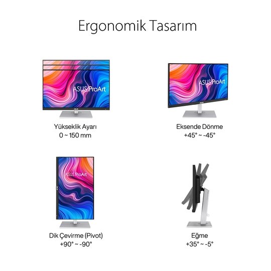 27 Asus Pa278Cv Ips Qhd 5Ms 75Hz Hdmı Dp