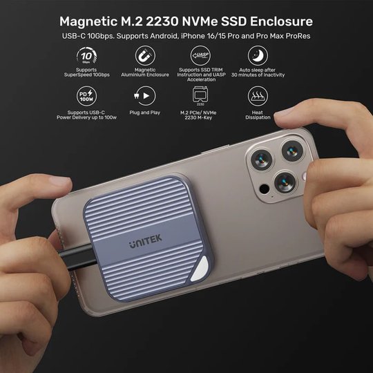 Unıtek Manyetik Nvme Ssdkutusu M.2 2230 S1244Agy01