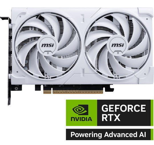 Msı Geforce Rtx 5060 8G Ventus 2X Oc Whıte Gddr7 128B Dx12 Pcıe 5.0 X16 (3Xdp 1Xhdmı)