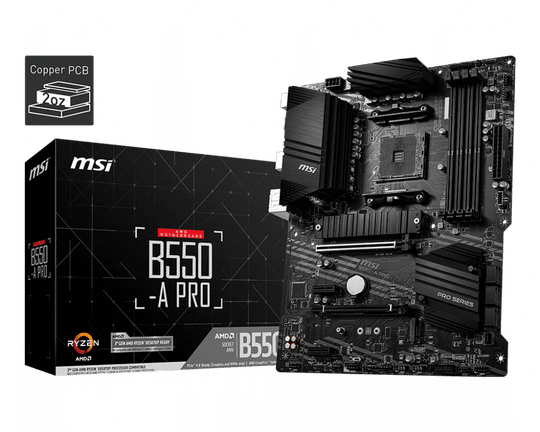 Msı B550-A Pro Ddr4 4400(Oc)Mhz Hdmı / Dp Atx Am4