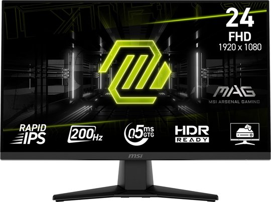 23.8 Msı Mag 242F 0.5Ms 200Hz Flat Rapıd Ips Freesync Monıtor