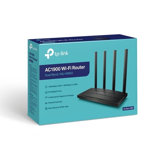 Tp-Lınk Archer C80 Ac1900 4Port Router