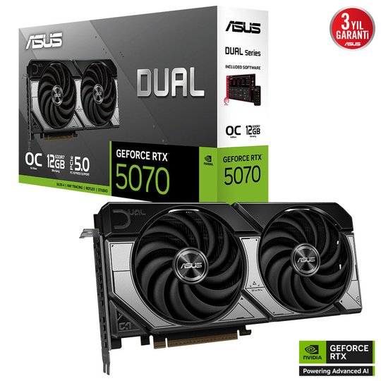 Asus Dual-Rtx5070-O12G 192Bıt Gaming Vga