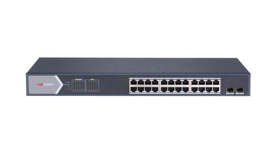 Hıkvısıon Ds-3E1526P-Sı 24Xge+2Xge/Sfp 370W F.Gigabit Poe Switch