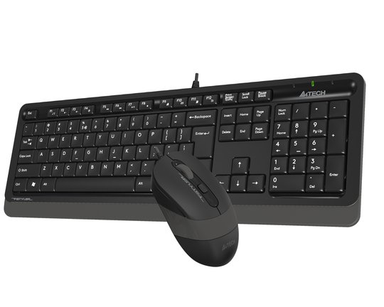 A4 Tech F1010 Q Usb Gri Tr Mm Klavye+Optik Mouse