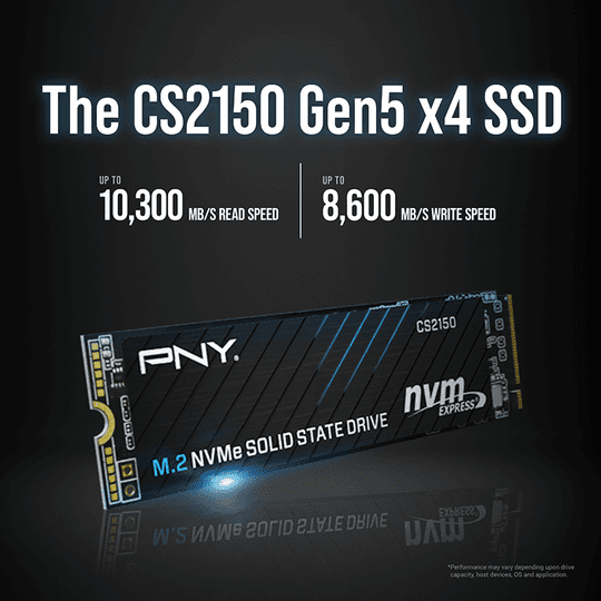Pny Cs2150 2Tb  10200/8500 Nvme Pcıe Gen5X4 M.2 Ssd (M280Cs2150-2Tb-Tb)