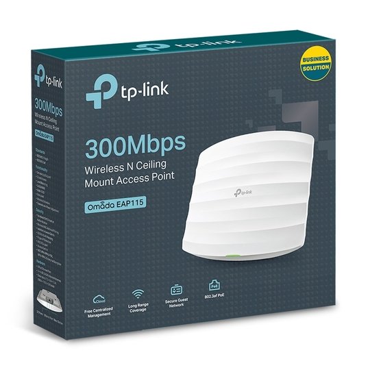 Tp-Lınk Eap115 1Port Poe 300Mbps Tavan Tipi Access Poınt