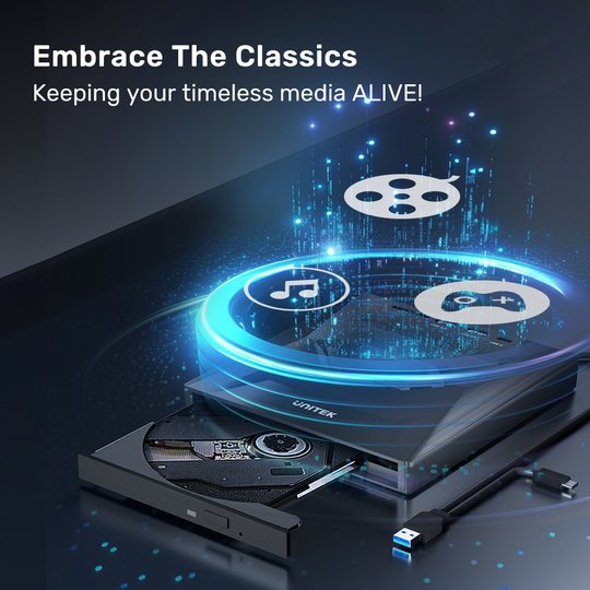 Unıtek Harici Dvd-Rw Usb Type-C/A 5İn1 Dock (T1037A)