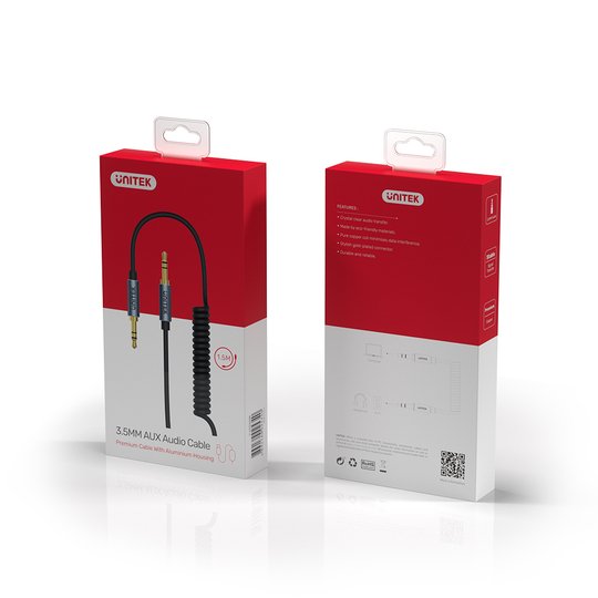 Unıtek 3.5Mm Aux Ses Kablosu 1Mt (Y-C926Abk)