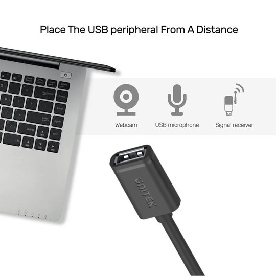 Unıtek Usb-A(M) To Usb-A(F) Kablo 1.5Mt(Y-C449Gbk)