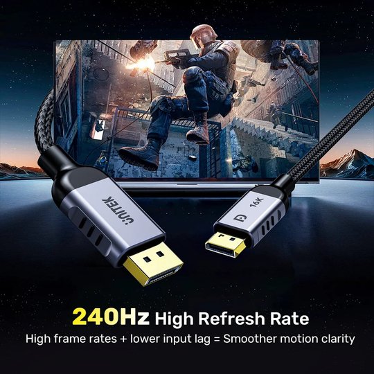 Unıtek Dısplay Port 2.1 Kablo 3Mt 16K (C1626Gy-3M)