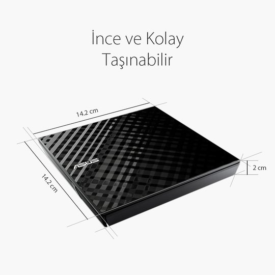 Asus Dvd Sdrw-08D2S-U Lıte Slım Usb 2.0 Siyah