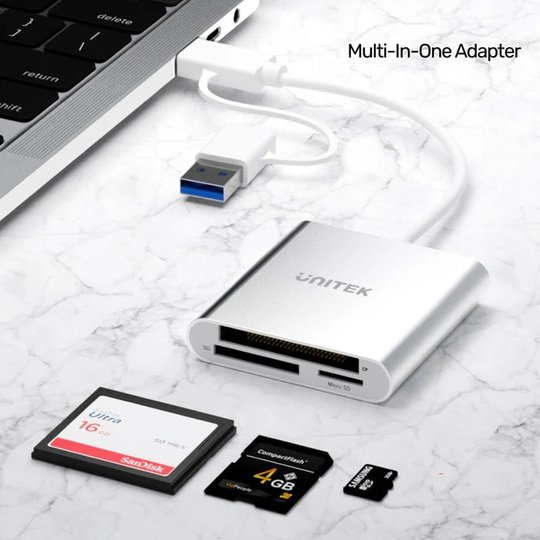 Unıtek Usb-C Kart Okuyucu Sd/Cf/Mıcrosd (Y-9313D)