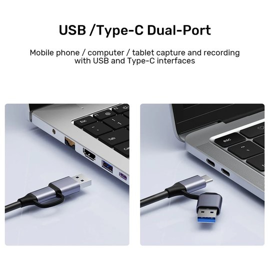 Unıtek 4K Vıdeo Capture Hdmı To Usb-C/A (V1167A)
